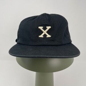 Born X Raised Los Angeles Black Strapback Dad Hat Embroidered X Logo USA Rare